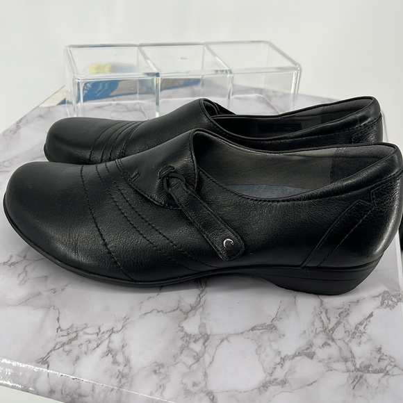DANSKO Franny Black Milled Nappa Leather Slip On Sz 39 EU Natural Arch Comfy - Picture 5 of 10